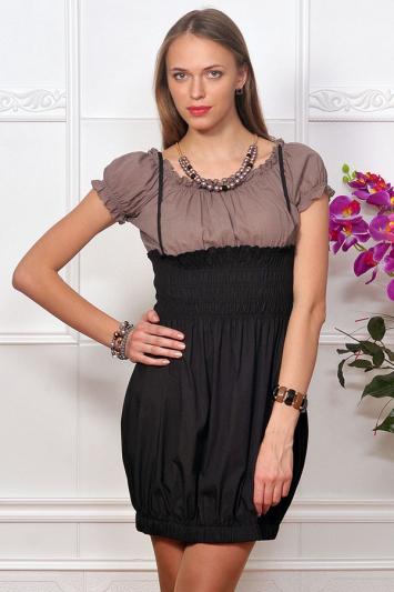 Платье комбинированное - блузка и юбка. Арт.6538